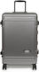 Eastpak Case M Μεσαία Βαλίτσα Ταξιδίου Σκληρή Brushed Metal με 4 Ρόδες Ύψους 68.5εκ.