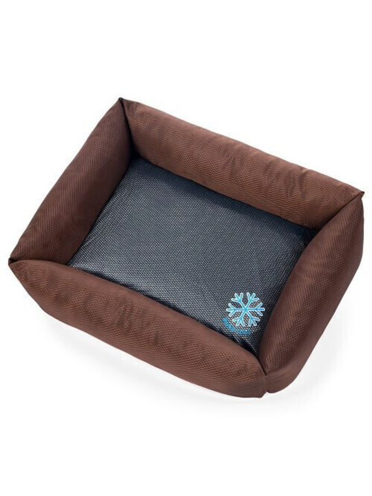 ThermoSwitch Sofa Dog Bed Brown 90x60cm.