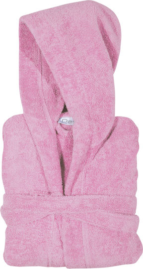 Das Home Kids Hooded Bathrobe Pink Nude