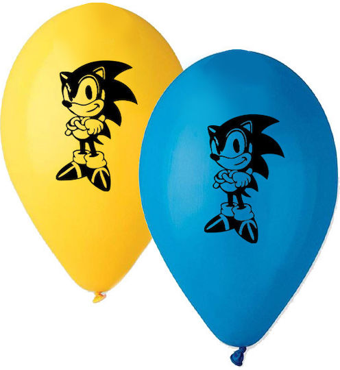 Baloane imprimate Sonic 13" 25 bucăți