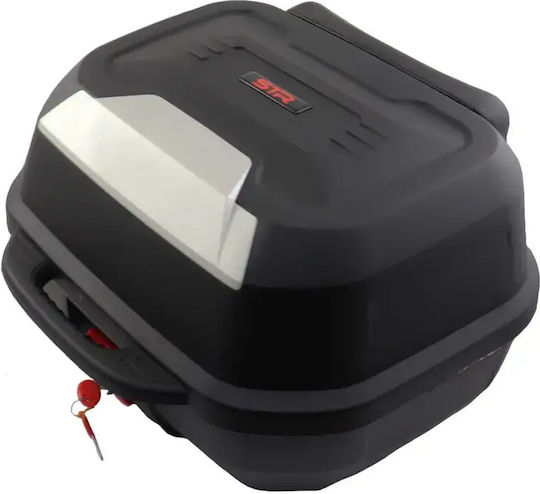 STR Motorcycle Aluminum Top Case 48lt Black