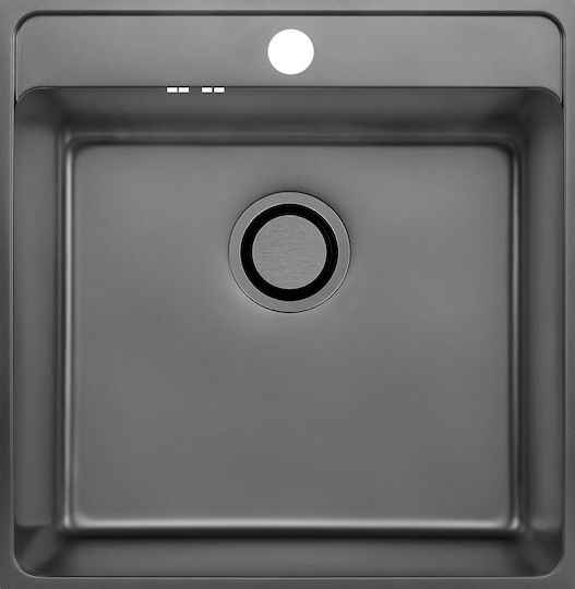 Laveo Besos Slb_510t Drop-In Inox Brushed Kitchen Sink M48xW49cm Silver