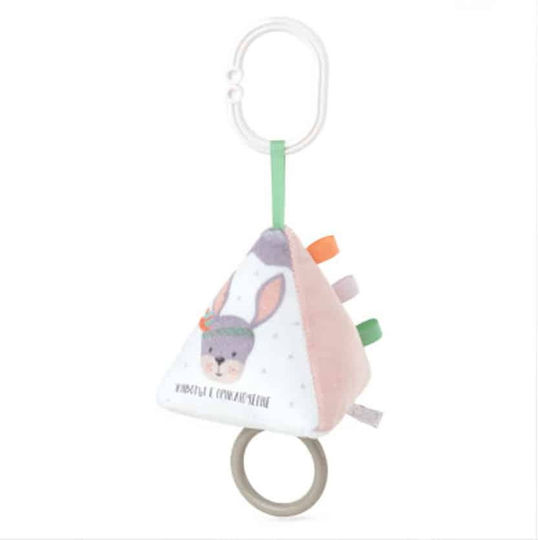 Amek Toys Pendant Toy for Stroller with Music Bunny for 0++ Months