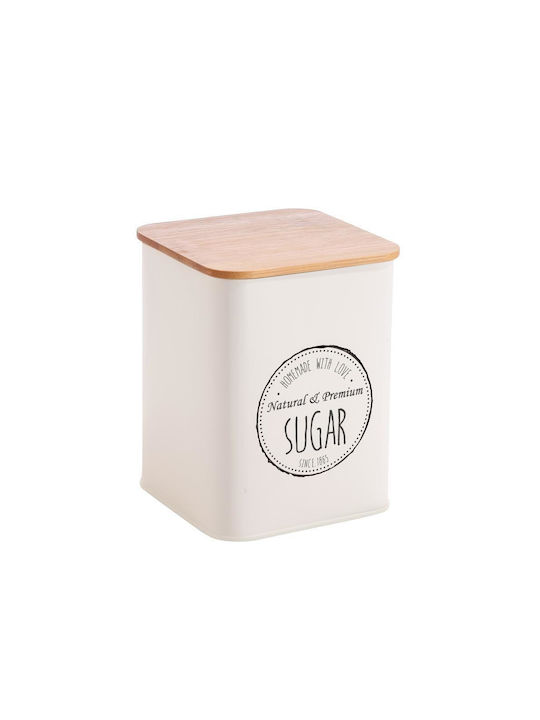 Oriana Ferelli Vase for Sugar with Lid Metallic Beige 10x10x10cm