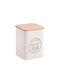 Oriana Ferelli Vase for Sugar with Lid Metallic Beige 10x10x10cm