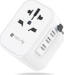 Techly 365351 Αντάπτορας Πρίζας σε Universal