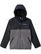 Παιδική Ζακέτα Fleece με Κουκούλα Black, Grey Steens