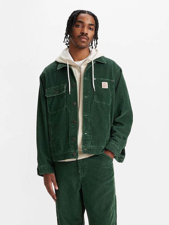 Levi's Sunrise Trucker Jachetă Python Green