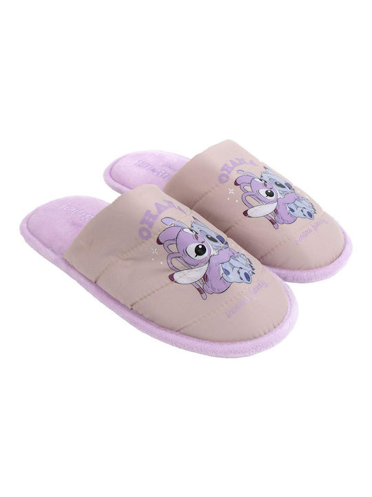 Cerda Kids Slippers Pink Stitch