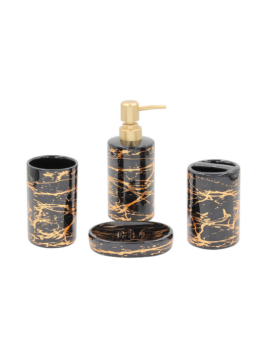 Keskor Keskor Bathroom Accessory Set Ceramic Bl...