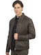 Faux Leather Jacket Dark Chocolate, Brown