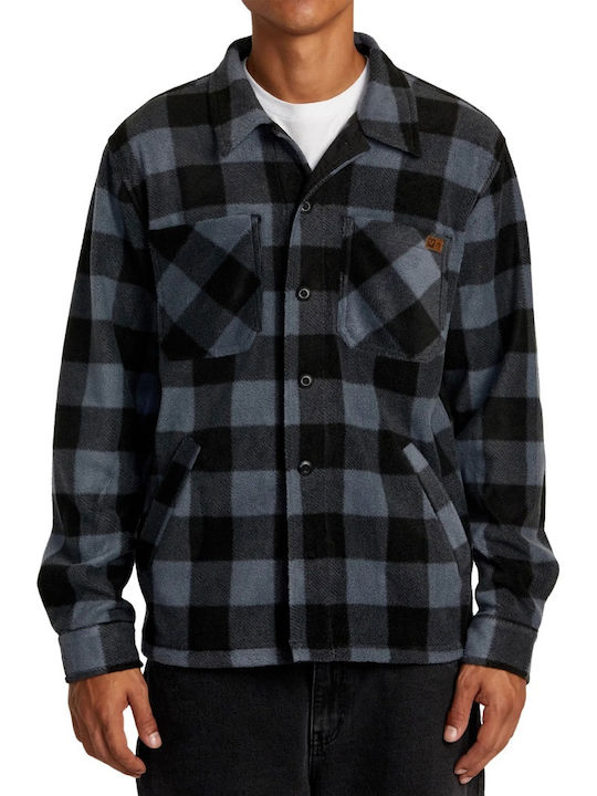 RVCA Μακρυμάνικo Overshirt Garage Blue AVYJK001...