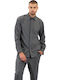 Langärmeliges Overshirt Grau