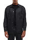 Long Sleeve Denim Overshirt Anthracite Sejong 5102 Anthracite