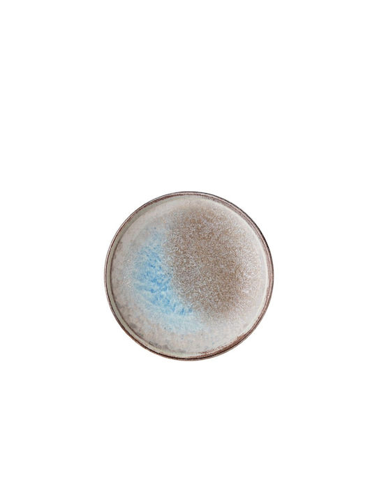 Fine Plate Desert made of Porcelain Gray with Diameter 21cm