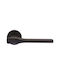 Ilavio 2771 Matte Black Door Handles Rosette Bathroom Handles WC Lock Pair