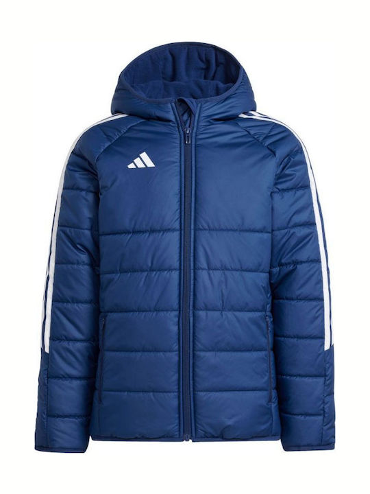 adidas Παιδικό Αθλητικό Μπουφάν με Κουκούλα Μπλ...