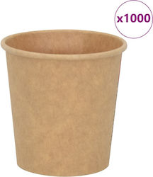 vidaXL Ποτήρι μιας Χρήσης 120ml 1000τμχ