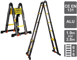 Helix Teleskopleiter Aluminium 12 Stufen