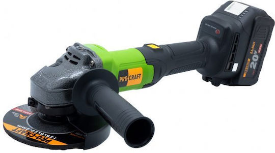 ProCraft PGA20 Ъглошлайф 125мм Батерия Безчетков 2x4Ах