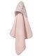 Guy Laroche Baby Bath Towel-Bathrobe Hooded Pinky 75x75cm