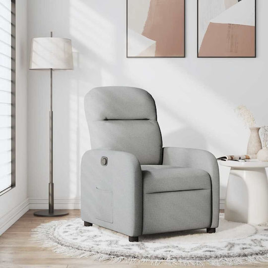 Fotoliu Relax cu Puf Grey Cloud 66x88x95cm