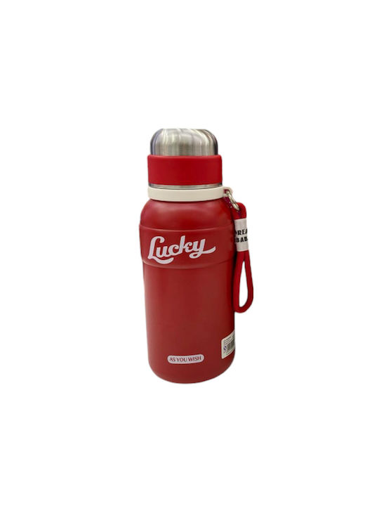 Water Bottle Stainless Steel 800ml Red