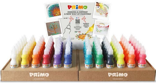 Primo Tempera Paints Multicolour in Bottle 50ml 144pcs