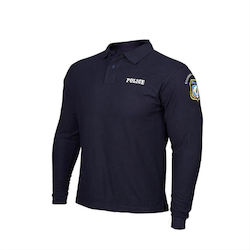 Langarm-Poloshirt Polizei Griechische Streitkräfte