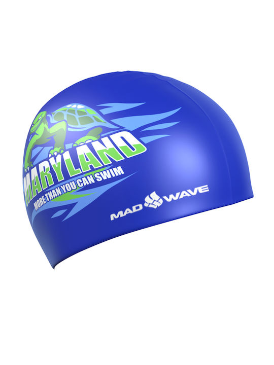 Mad Wave Adults Swimming Cap Blue