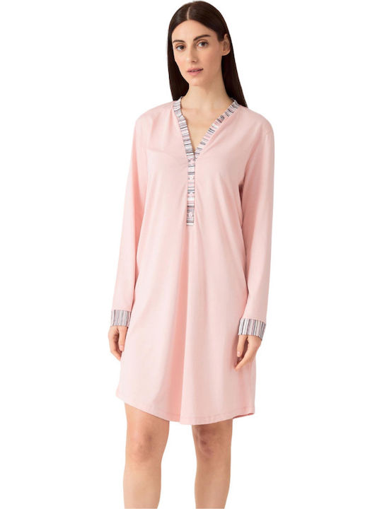 Minerva Winter Women's Nightdress Pink Sweet
