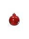 Hängendes Weihnachtsbaumschmuck Klingel Metallisch Rot 31x34cm