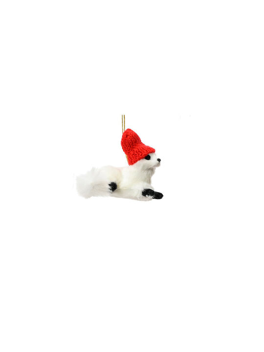 Hängend Hängendes Ornament Hund Weiß 7x9cm