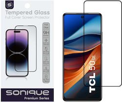 Hardy Glass Sonique Premium Serie HD Vollabdeckung 9H TCL TCL 50 SE TCL 40 Nxtpaper Schwarz