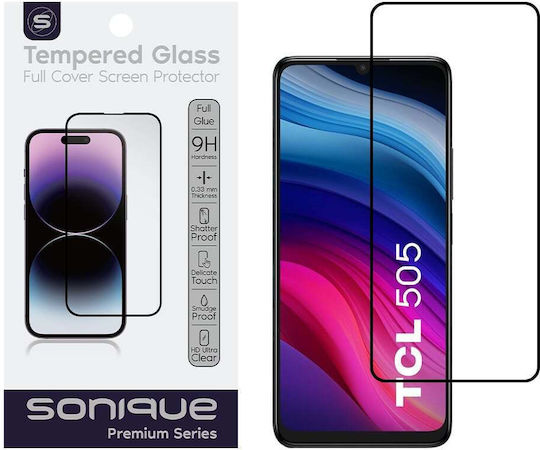 Hardy Glass Sonique Premium Series Hd Full Cover 9h Tcl Tcl 505 Μαύρο