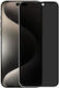 Inch Adeziv complet Privacy Full Face Tempered Glass Negru (iPhone 16Nokia 6.1)