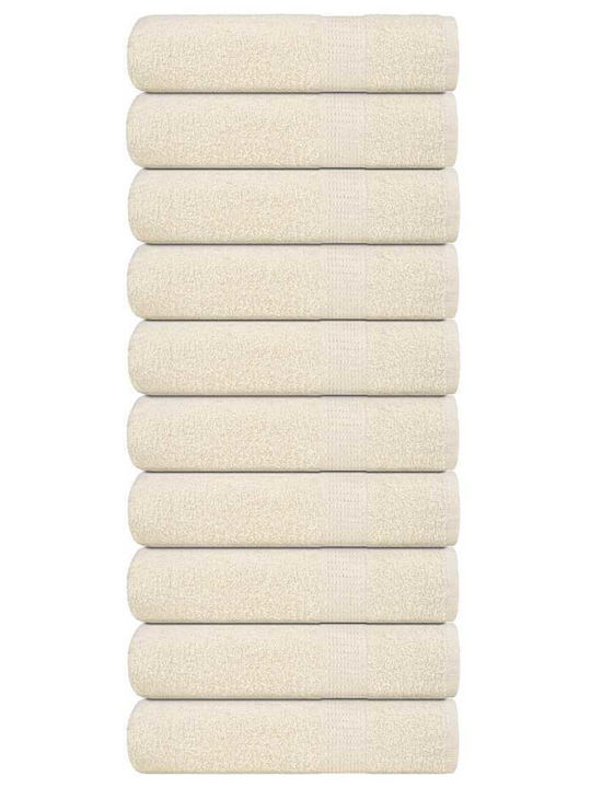 vidaXL Hand Towel 50x100cm. Cream