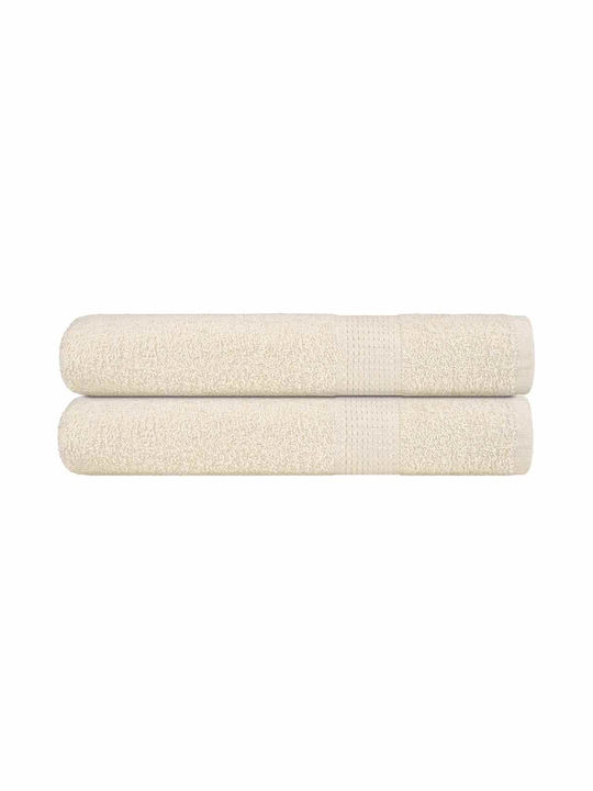 vidaXL Bath Towel 100x200cm. Cream