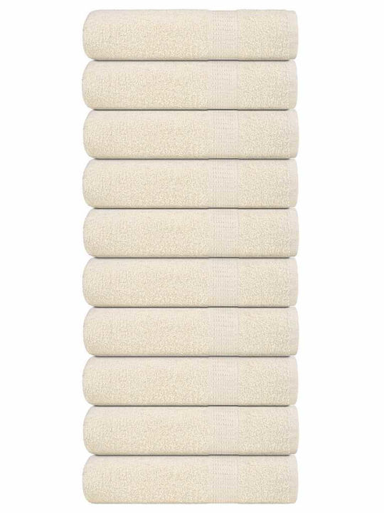 vidaXL Bath Towel 100x150cm. Cream