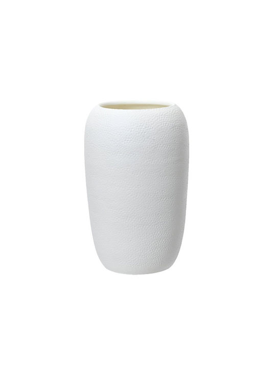 Kaemingk Decorative Vase White 19x19x30cm