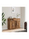 Sideboard Wooden Old Wood 91x28x75cm