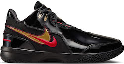 Nike LeBron NXXT Gen Low Basketball Shoes Black / Metallic Gold / University Red