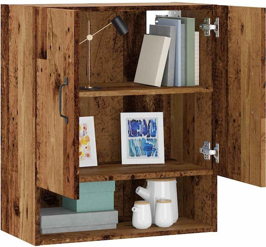 Hängeschrank fürs Wohnzimmer aus Spanplatte Altholz 60x31x70cm