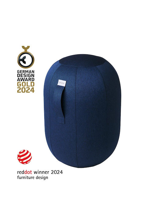 Bean Bag Chair Stool Inflatable Waterproof Balance Kapsul Leiv Royal Blue 43.5x43.5x60cm