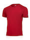 Lasting Herren Thermo Kurzarmshirt Rot