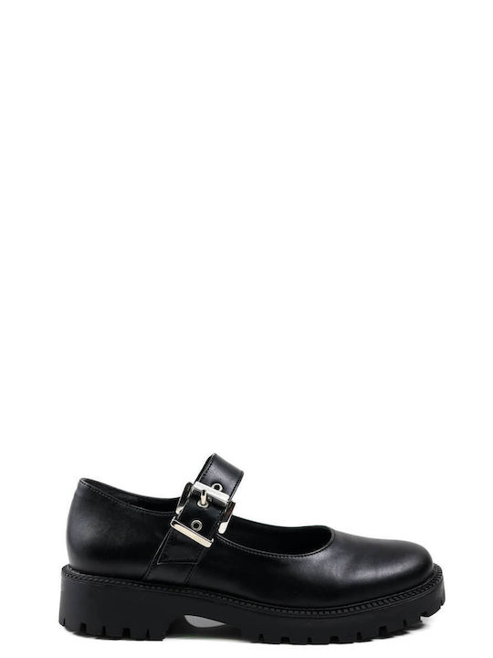 Black Loafers Wide Strap