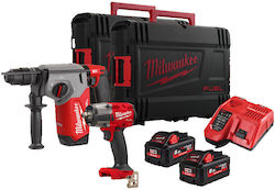 Milwaukee FPP2BA-552X Powerpack Σετ Μπουλονόκλειδο & Σκαπτικό