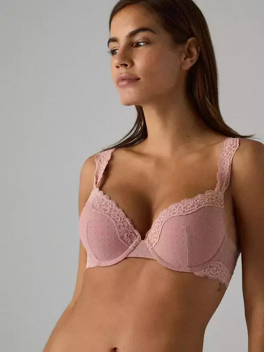 Dusty Pink Σουτιέν Push Up