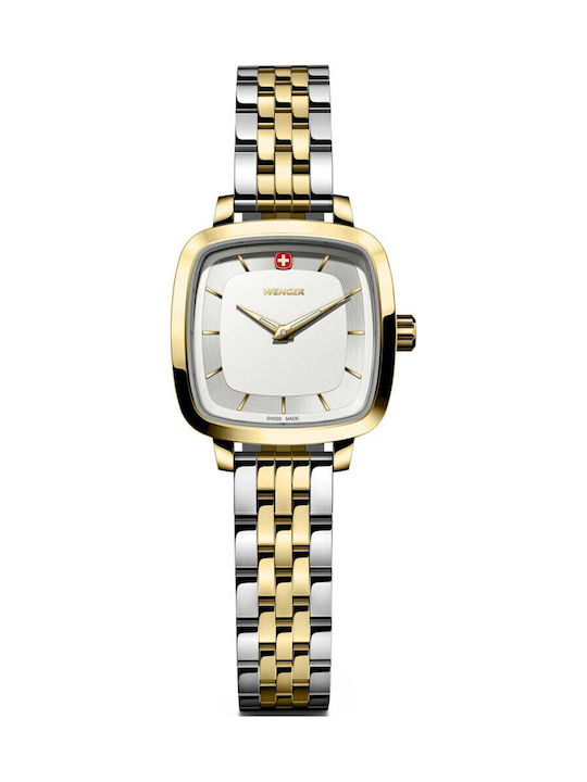 Wenger Classic Women's Watch with Gold Metal Br...