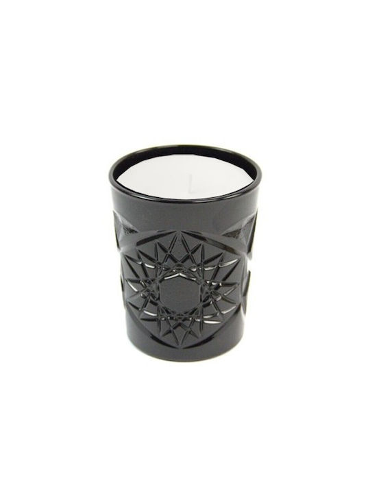 Scented Candle Glass Sandalwood Flowers